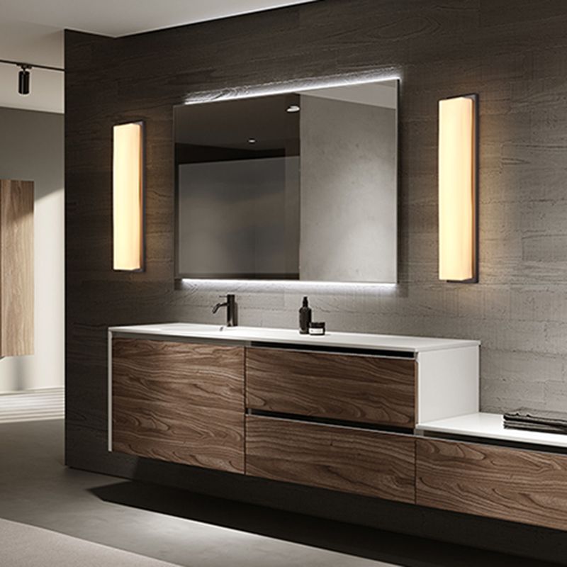 Contemporary Style Wall Mount Lamp Glass Wall Sconce for Bedroom