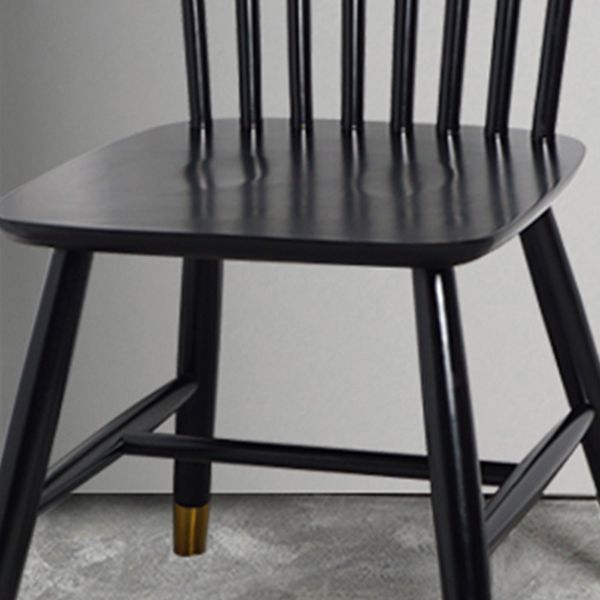 Silla auxiliar de madera contemporánea para restaurante Silla de comedor con respaldo Windsor