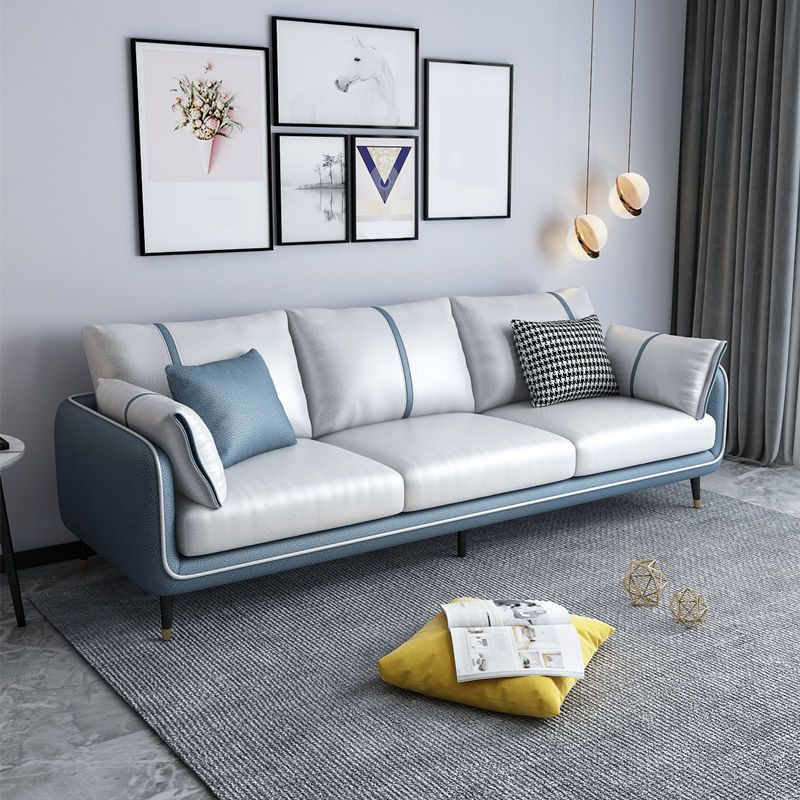 Stationäre Färbung resistent 3 Sitzer Wohnzimmer Standardsofa mit mehreren Kissen