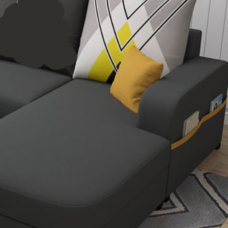 110,24 "D x 62,99" W x 33,86 "H Casual Removable Pushions Sektionen, quadratischer Arm