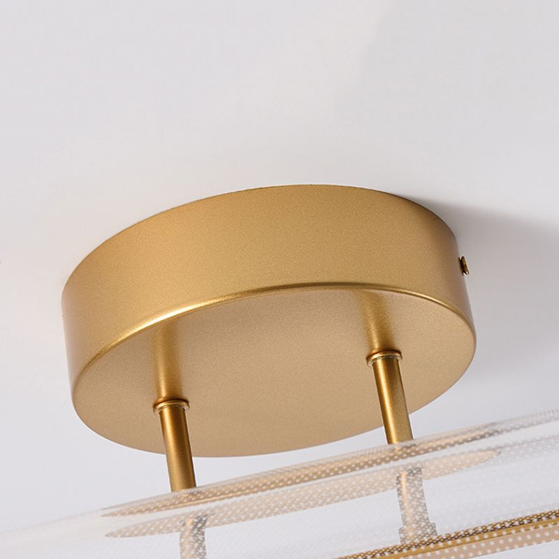 Geometric Semi Flush Mount Contemporary Acrylic Flush Ceiling Light Fixture