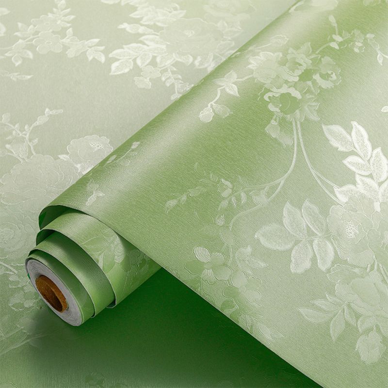 Contemporary Style Wallpaper Roll Solid-Colored Peel and Stick Wall Decor, Multi-Color