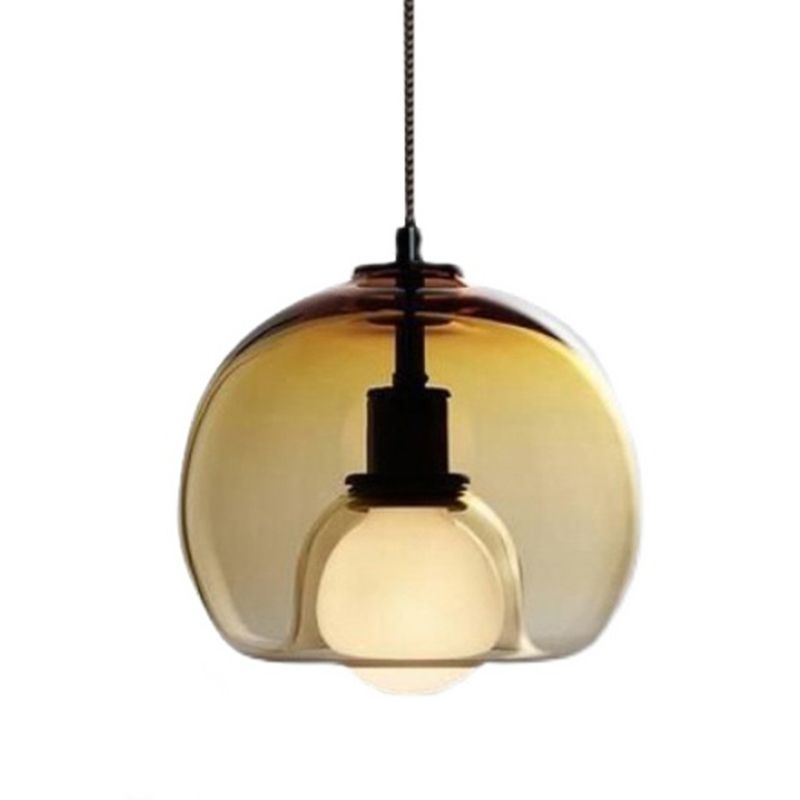 Minimalistischer Innenheizanhänger, klares Glas 1-Licht-Anhängerbeleuchtung für Innenräume