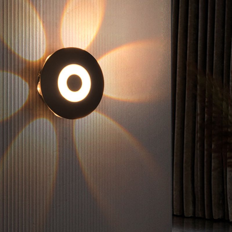 Aravera de pared de LED redonda de pared de aluminio de estilo moderno para al aire libre