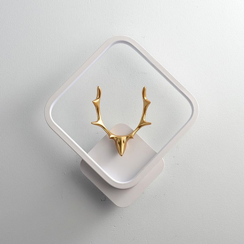 Moderner Stil Geometrischer Schatten Wandleuchten Metall 1 Lichtwandmontierte Beleuchtung