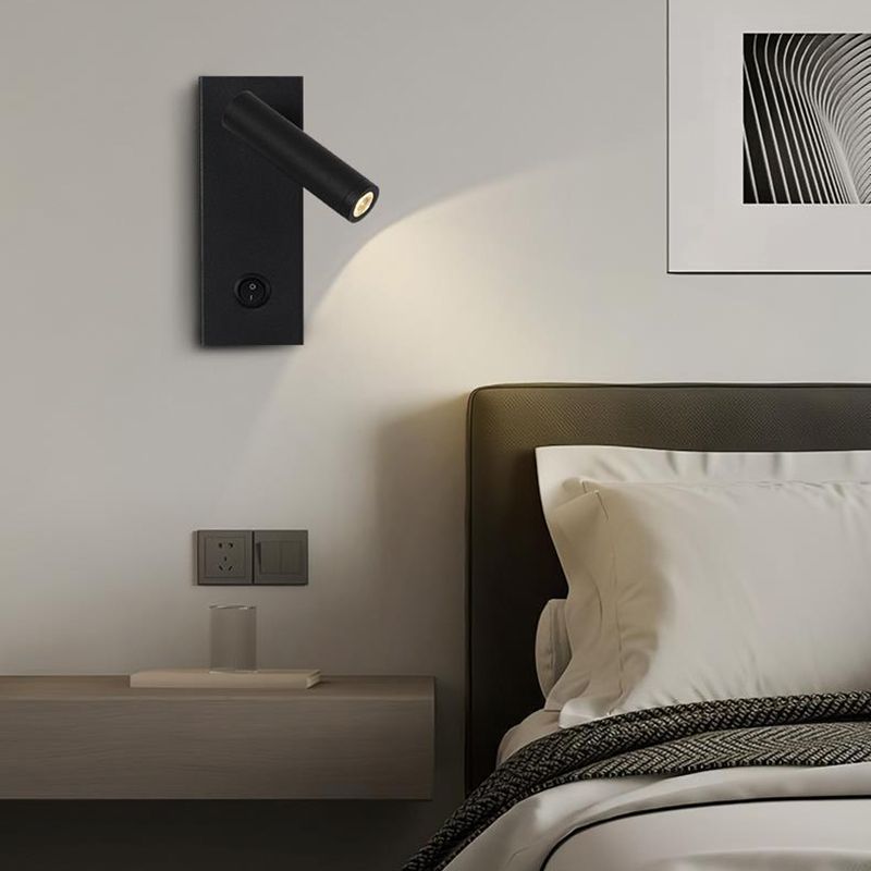 White/Black Modern Single Wall Mounted Sconce LED Metal Wall Light