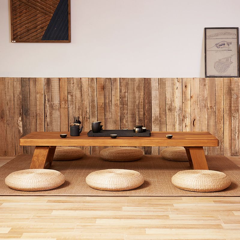 4 Legs Coffee Table Contemporary Solid Wood Coffee Cocktail Table