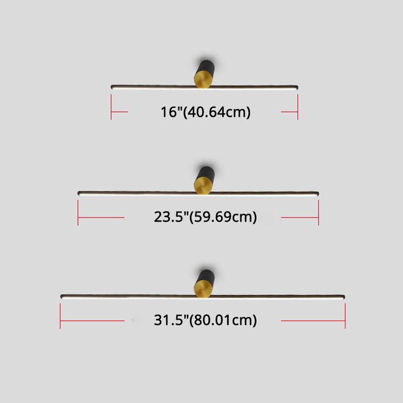 LED LINEAR LED lampe à style minimaliste moderne Aluminium unique Vanité unique