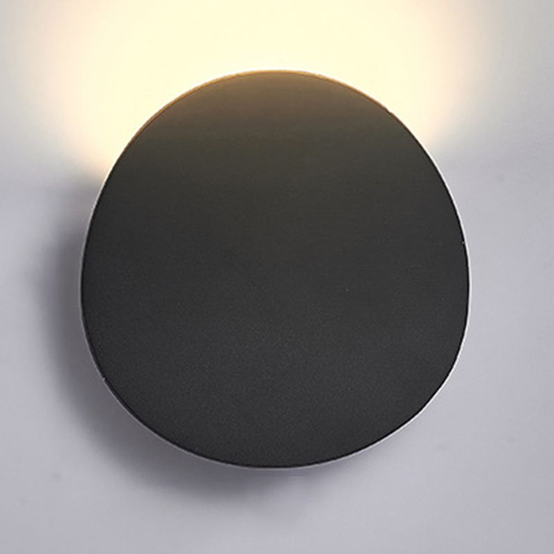 Contemporary Wall Sconce Curve Waterproof Sconce Lighting with Metal
