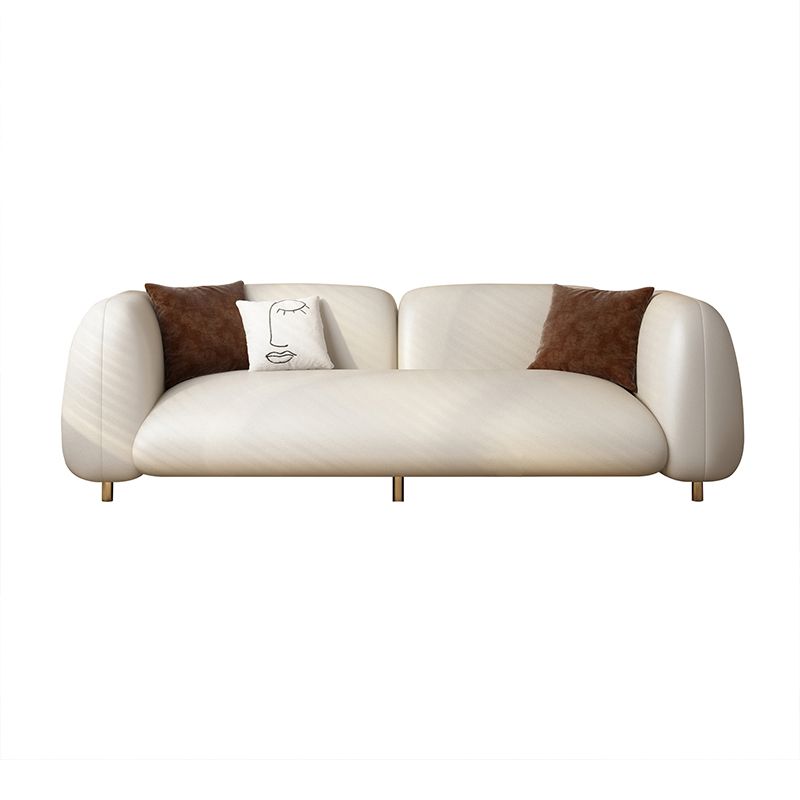 Contemporary Tight Back Standard Settee Tuxedo Arm Sofa for Living Room