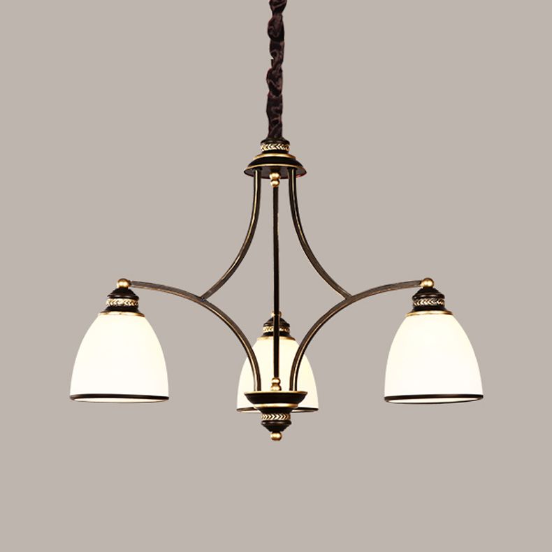 Lampadario in stile americano lampadario multi -testa appeso alla luce per il salotto