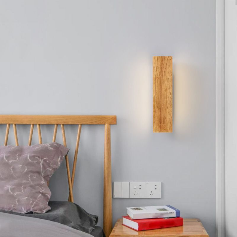 20,5 "/12.5" /8,5 "Modern moderna illuminazione a parete in legno di legno di legno