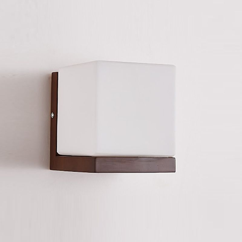 Nordic Wall Mount Lamp Modern Style Wooden Wall Sconce Light for Living Room