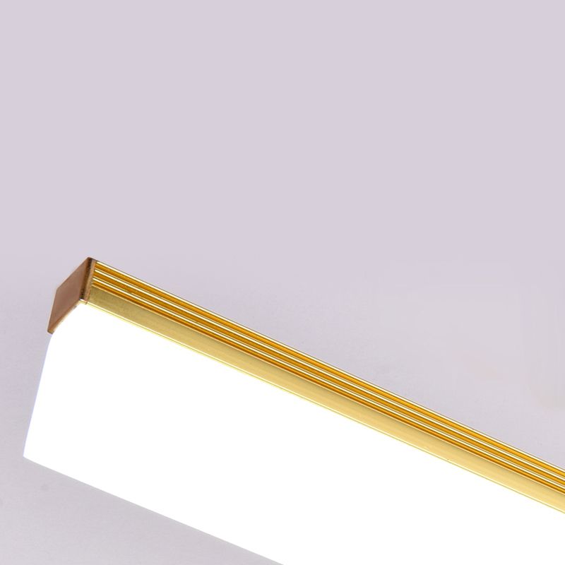 Lampada rettangolare per la lampada con applique del bagno in metallo a muro moderno lampada
