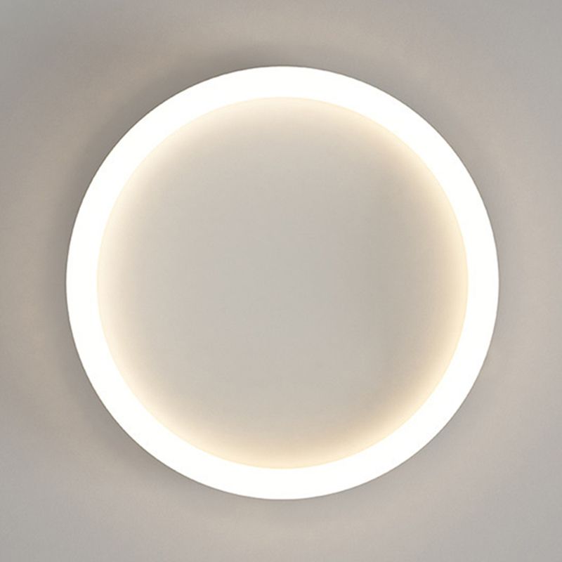 Contemporary White Flush Mount Lighting LED Acrylic Ceiling Light for Bedroom