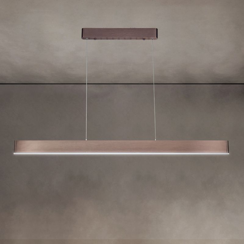 Rectangle Island Chandelier Lights Simplicity Acrylic Chandelier Lighting Fixtures for Restaurant