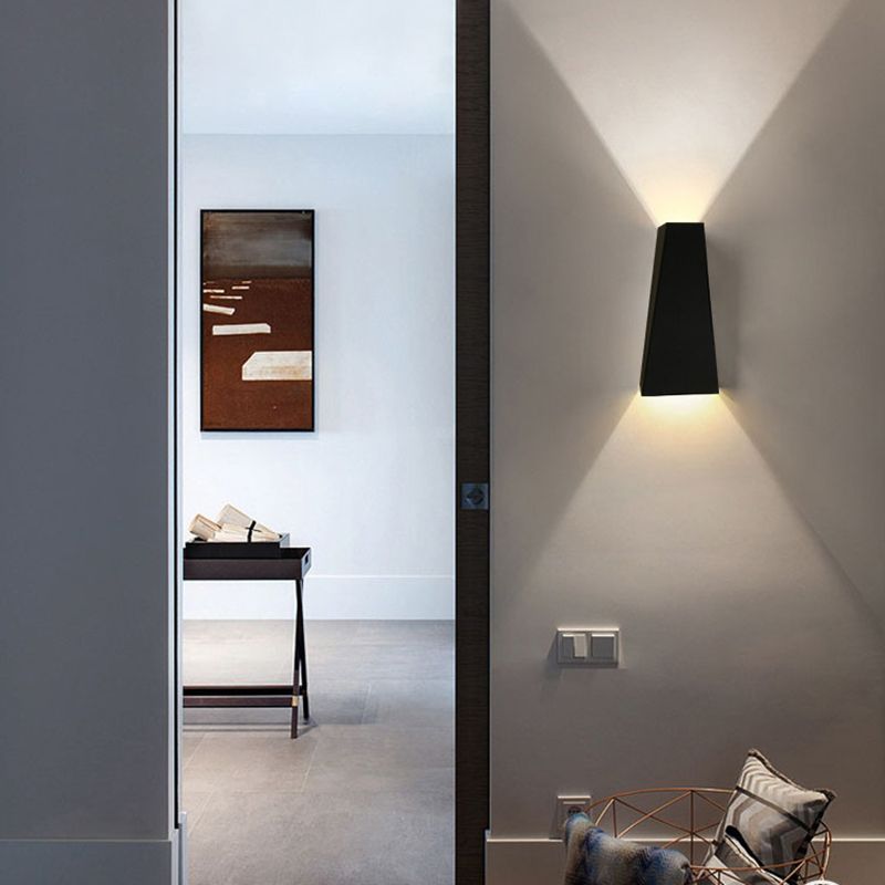 Éclairage mural géométrique en aluminium en aluminium