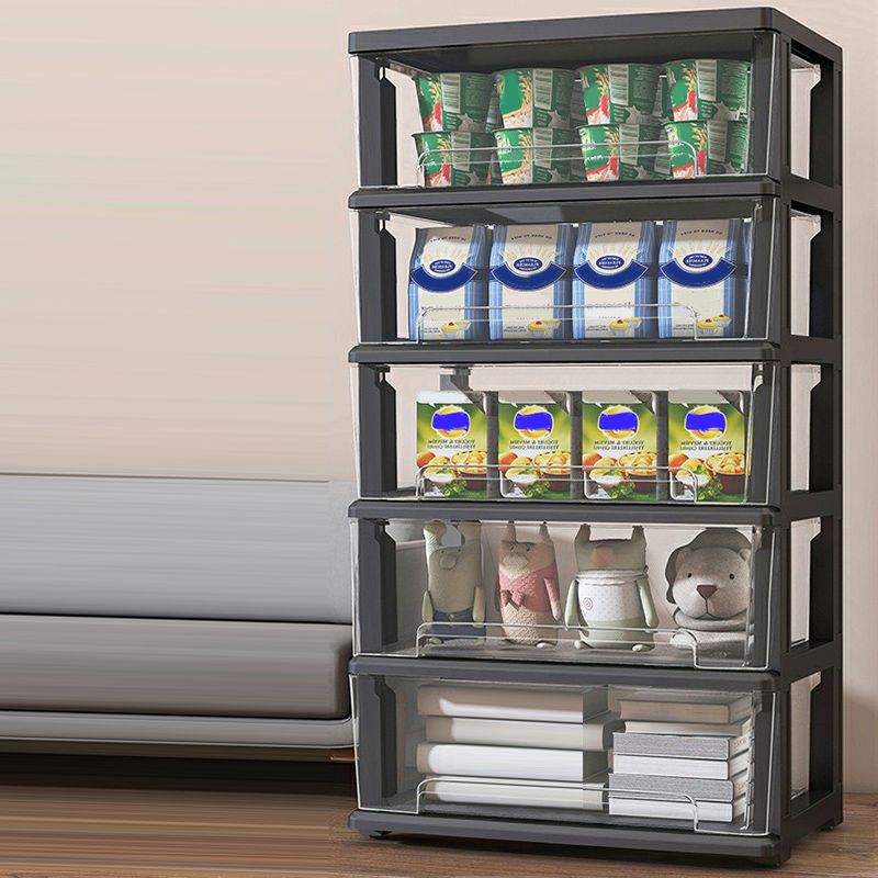 Contemporary Storage Cabinet with Legs 5-drawer Wardrobe Armoire