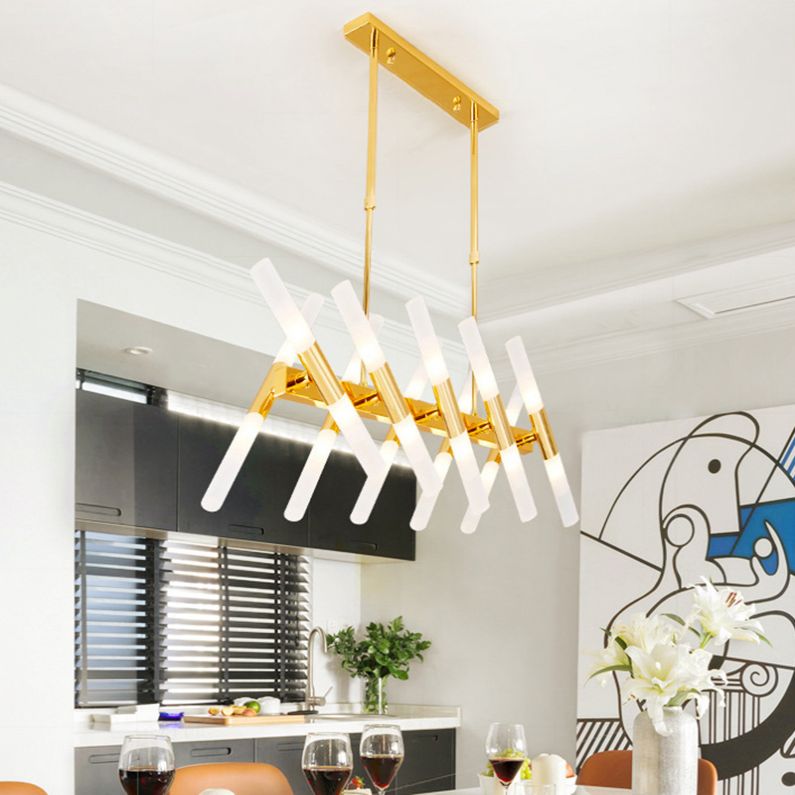 Acrylic Sputnik LED Island Pendant Light in Modern Creative Style Wrought Iron Ceiling Light for Dining Room
