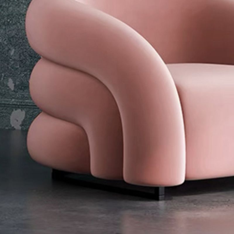 33.07" Wide Scandinavian Style Single Sofa Chair Microfiber Arm Chair