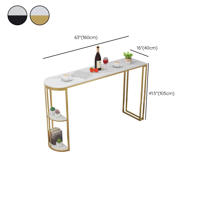 Contemporary Style 1/2/3 Pieces Specialty Stone Bar Table Set for Living Room
