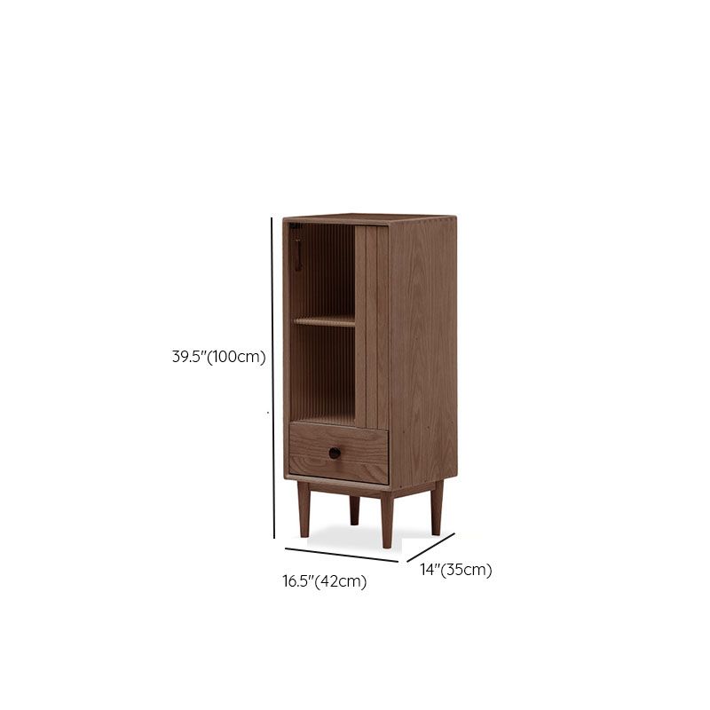 Wood 1 - Drawer Contemporary Accent Cabinet Contemporary with Straight Legs