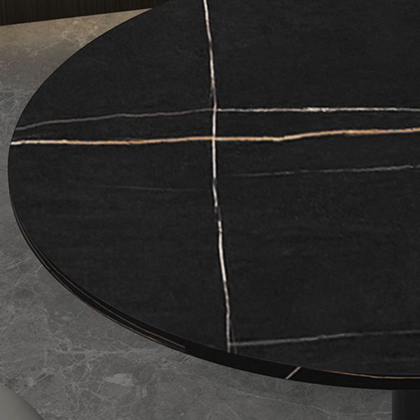 Tavolo da pranzo contemporaneo da 31,5 pollici tavolo rotondo per cucina e sala da pranzo