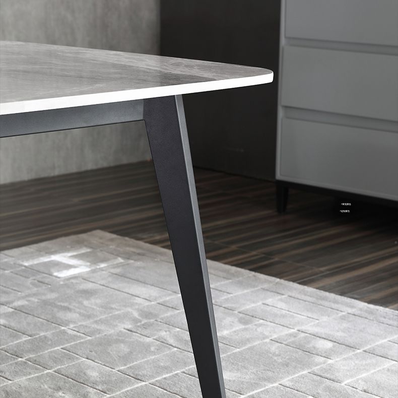 Modern Style Sintered Stone Top Dining¬†Room¬†Table¬†Set with Rectangle Table Dining Furniture