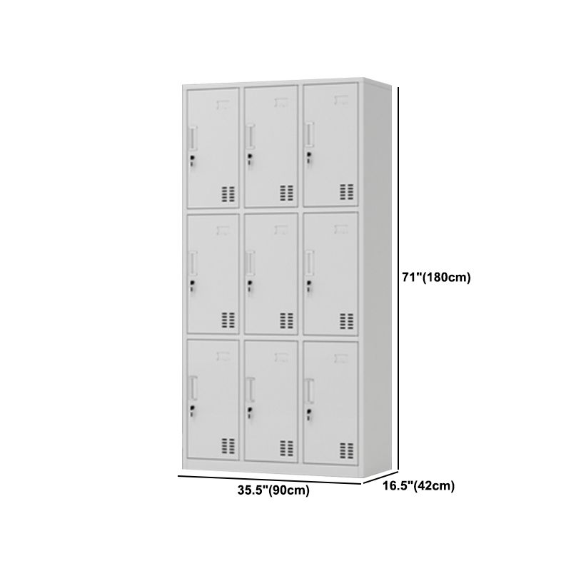 Contemporary Style Wardrobe Armoire Metal Wardrobe Closet with Locks