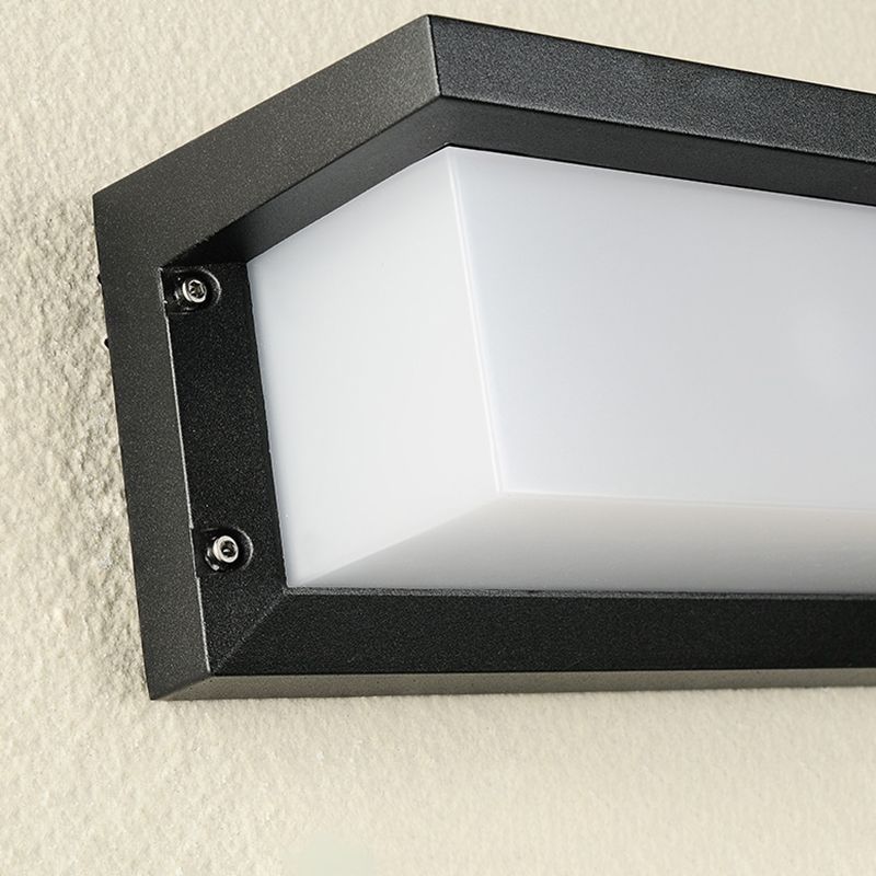 Waterproof Wall Mount Lamp Modern Style with Plastic Shade for Garden