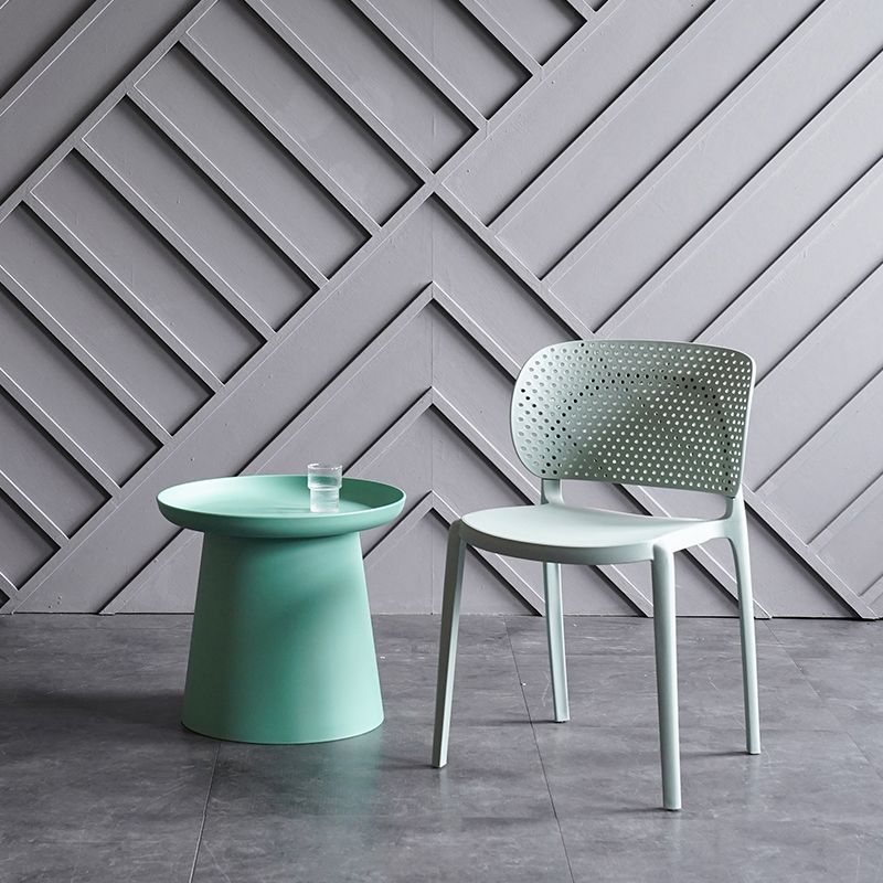 Sillas contemporáneas que cenan la silla lateral abierta plástica sin brazos para la cocina