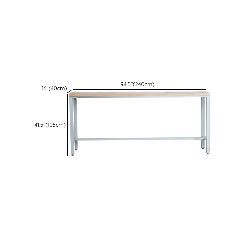 Contemporary Bar Table Set 1/4/6 Pieces Rectangle Solid Wood Bistro Set