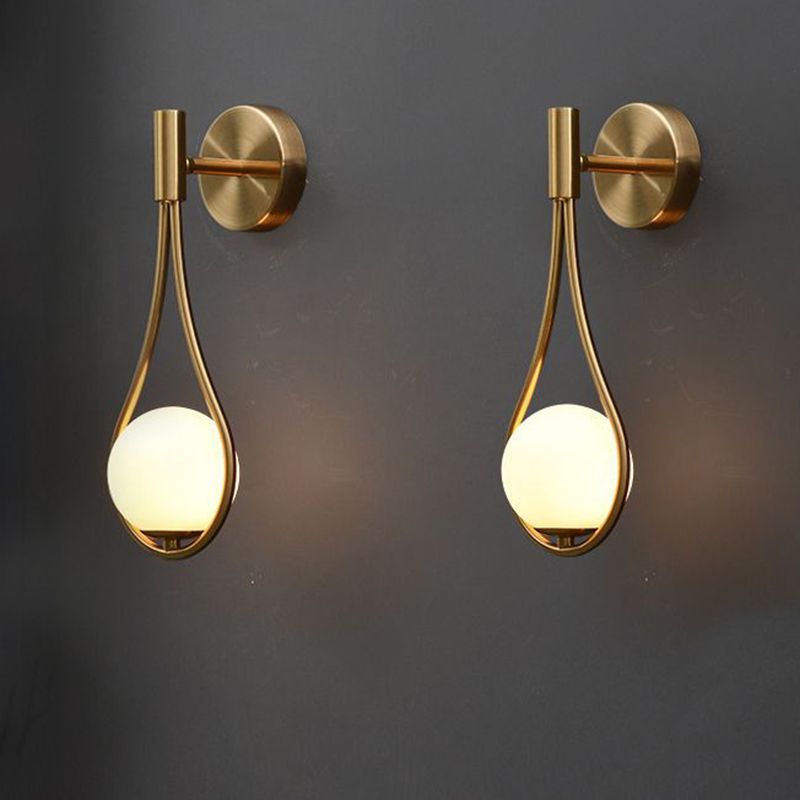 Luce appesa a parete palla postmoderna 1 Light Fun a parete da letto leggero