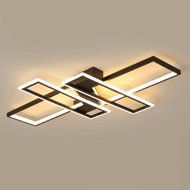 Metal Semi Flush Mount Geometriclight Contemporary Semi Flush