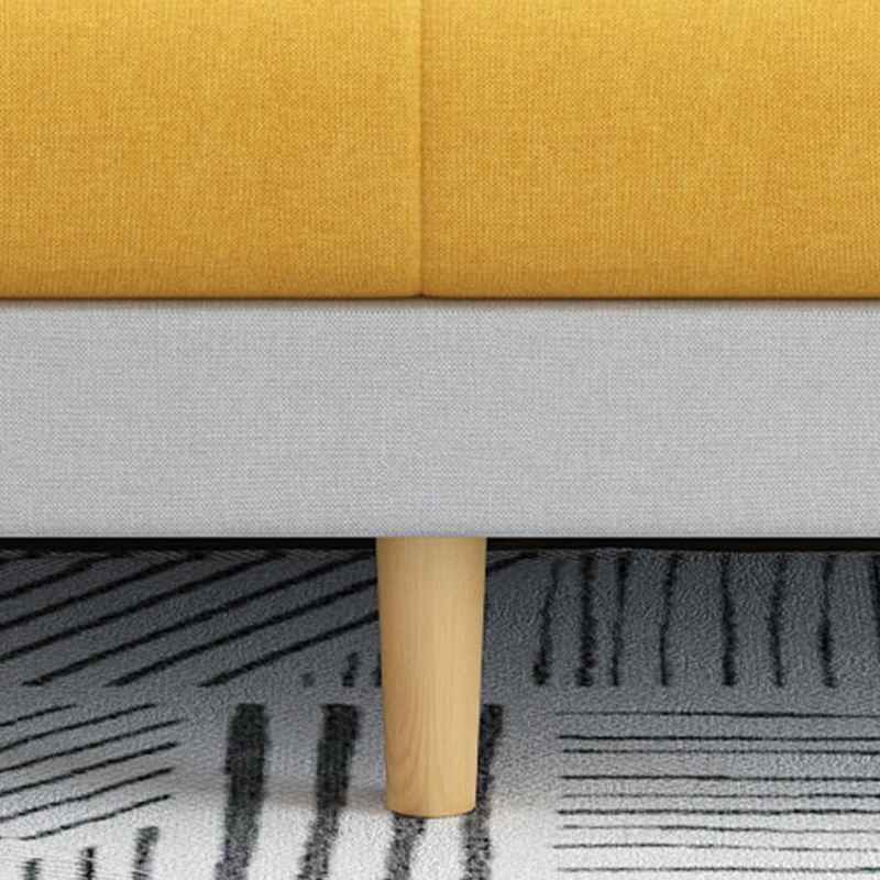 Convertible Biscuit Back Sofa Bed 32.28"High Square Arm Sofa for Apartment
