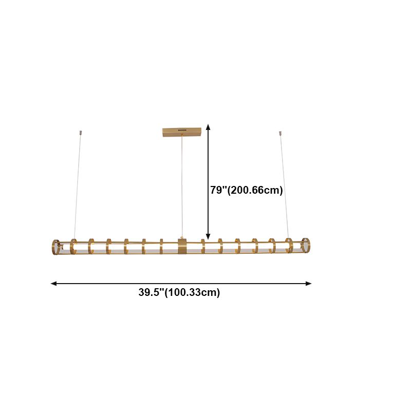 Accesorios de iluminación de Metal Island Restaurante LED LED LED LED LED LED de 1 luces