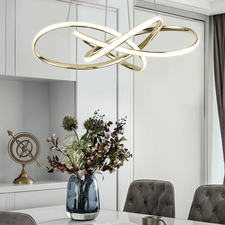 Luminaire de lampe suspendue en aluminium à 1 lumière