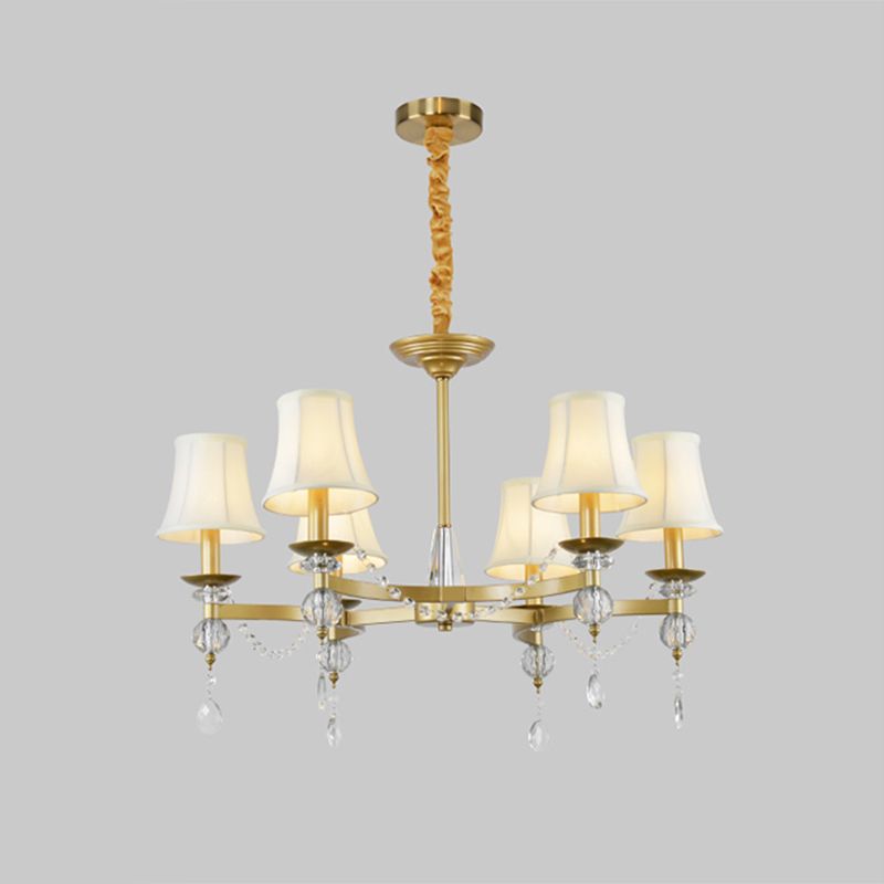 LAMPE SUSPENSION CRISTAL CRISTAUX ÉLEVÉE CHANDELIER PRENDANT TRADITIONNELLE 6/8