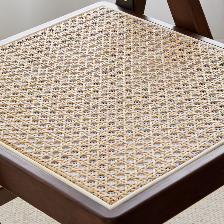 Ensemble de chaises en bois d'hévéa de style moderne, chaise de salle à manger simple avec dossier ouvert et cuisine