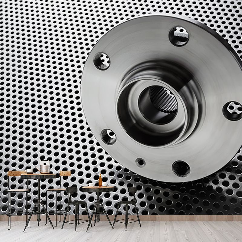 Repair Shop Wall Mural Industrial Metal Decorative Eco-friendly Wall Covering