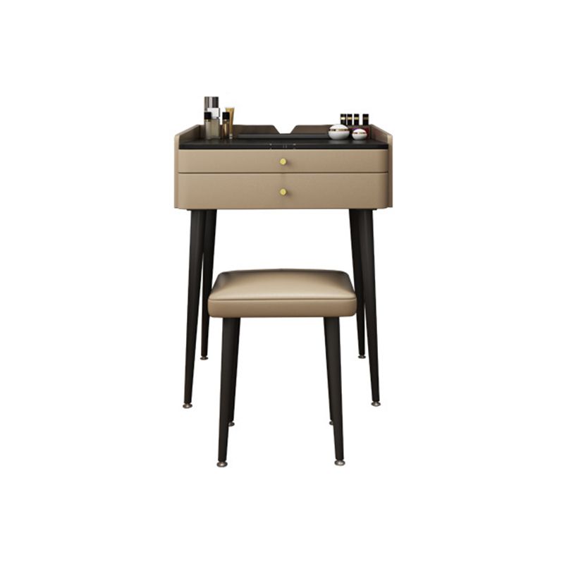 Two Piece Modern Vanity Set Stone Top 23.62" Wide Dressing Table