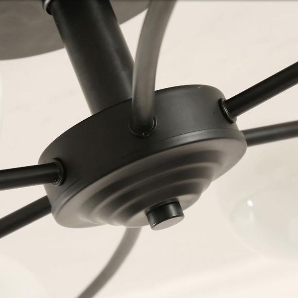Modern Metal Ceiling Light Golden/Black Flush Mount Lighting for Home
