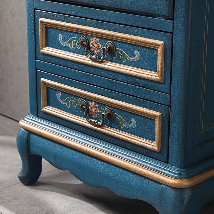 1- Door Wooden Cabinet, Rectangle Accent Cabinet with Drawers