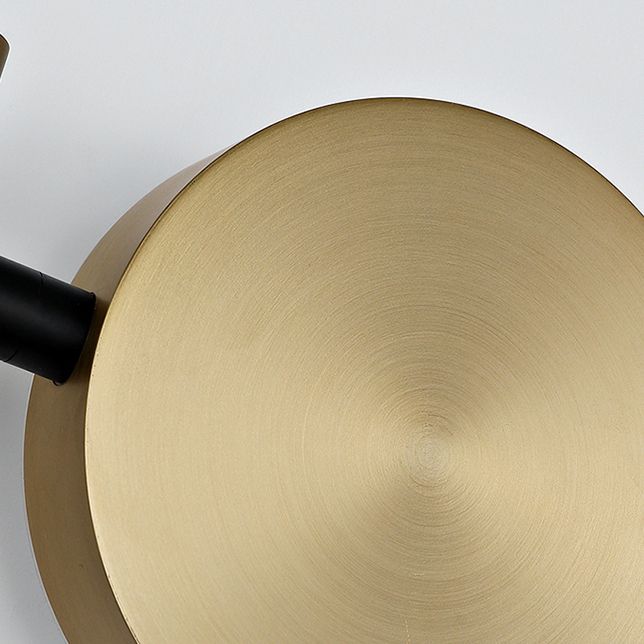 Nordic Metal Wall Light Gold Rotatable 15.5" High LED Wall Sconce for Living Room