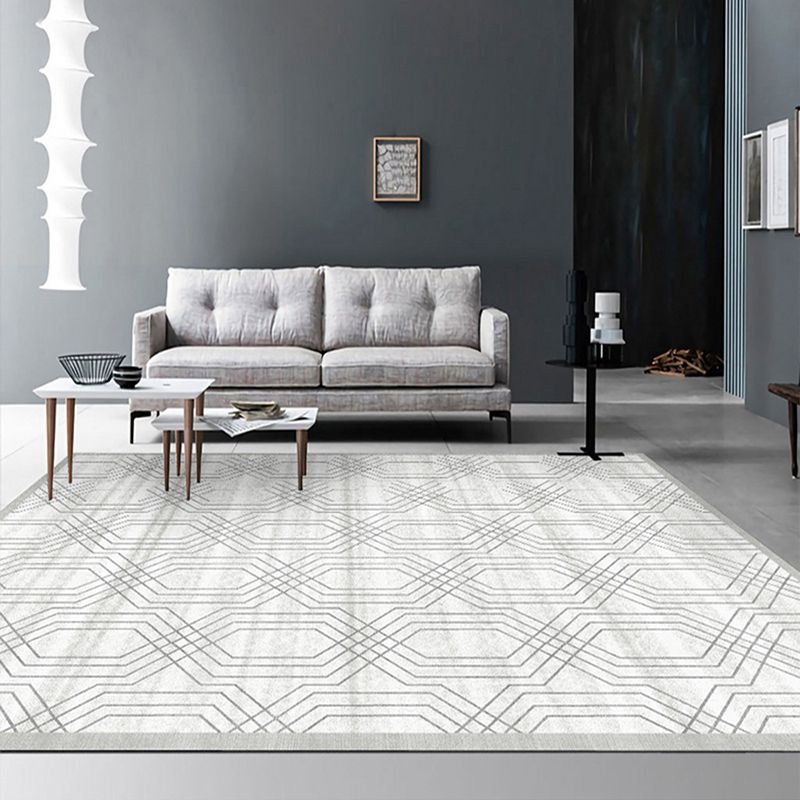 Alfombra de área en negrita alfombra de estampado de estampado moderno alfombra interior lavable de poliéster con respaldo sin deslizamiento