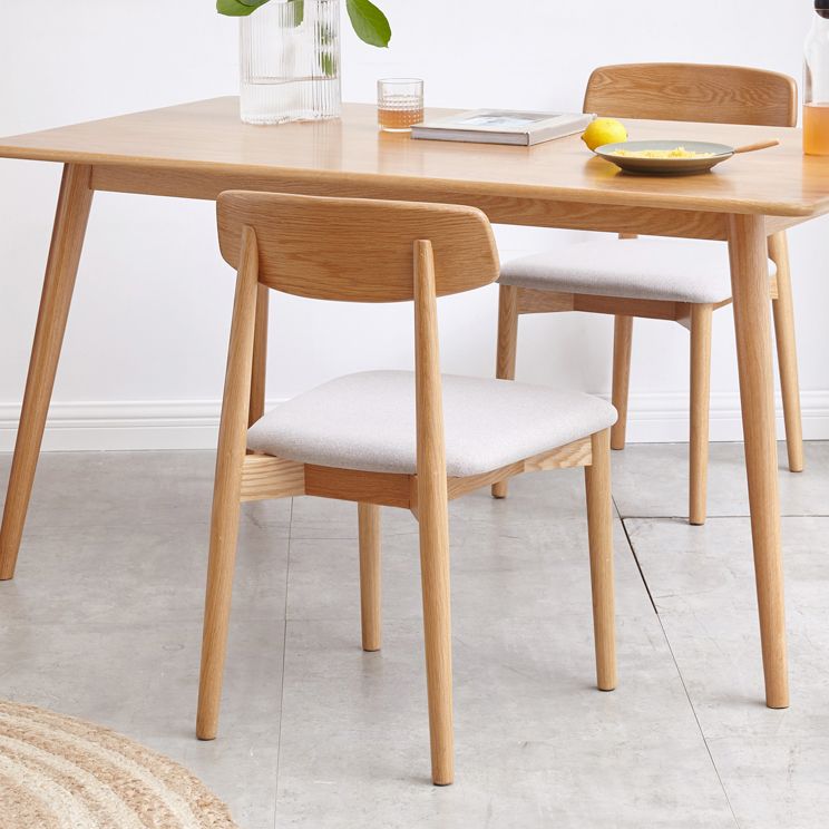 Dining Room Armless Dining Chair Home Wood Open Back Dining Chair