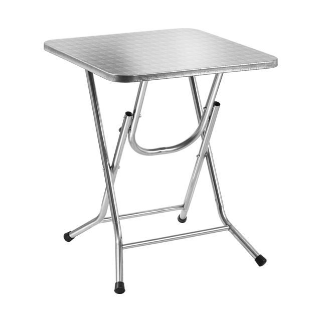 Table à manger de style industriel Table à manger en acier inoxydable pour un usage domestique