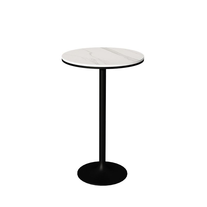 Modern Indoor Counter Height Set 1/2/3 Pieces Round Stone Top Pub Dining Set