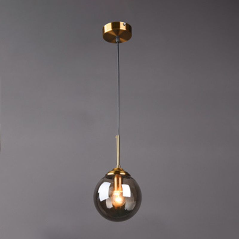 Globe Anhänger Deckenleuchte minimalistische Glasgehackbeleuchtung für Schlafzimmer