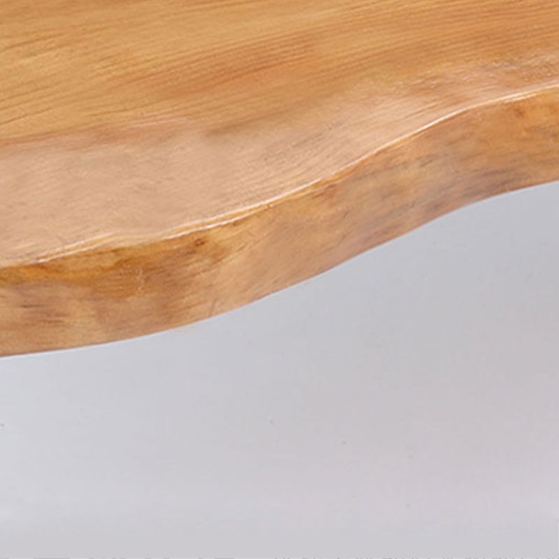 Modern Rectangle Pine Wood Bar Table Iron Legs for Dining Room